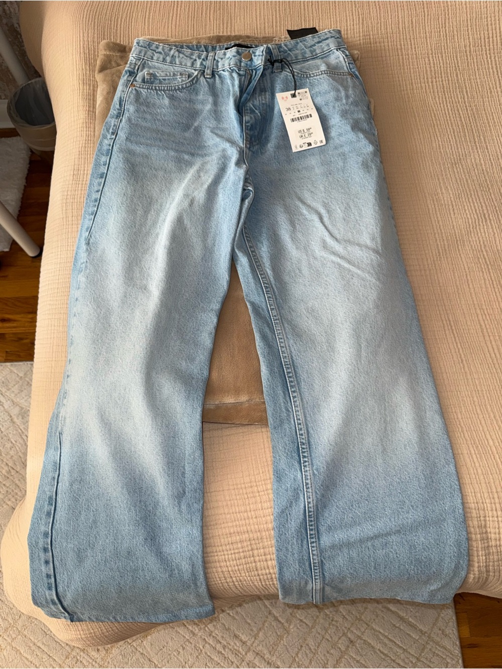 Zara Light Blue Flare Jeans